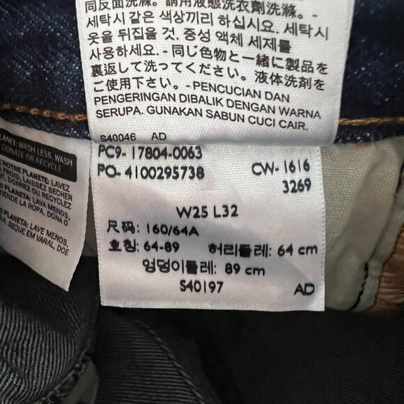 Levi's 501 CT Customized & Tapered White Oak Cone Denim Jeans Women's Size 25 - Picture 11 of 11